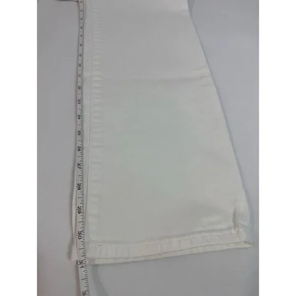 Talbots Womens White Heritage Straight-Leg Pants Size 10 Cotton Blend - Picture 10 of 15